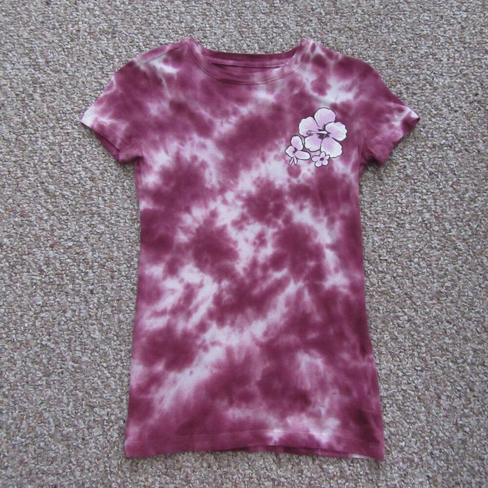 Women's Aeropostale Classic Crew Tie Dye Short Sleeve T-Shirt Size XS